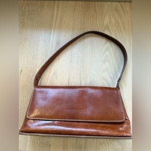 Kenneth Cole Caramel Leather Shoulder Bag